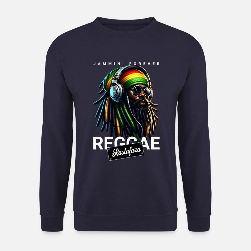 Reggae Rastafara Jammin' Forever - Sweat-shirt Unisexe - marine