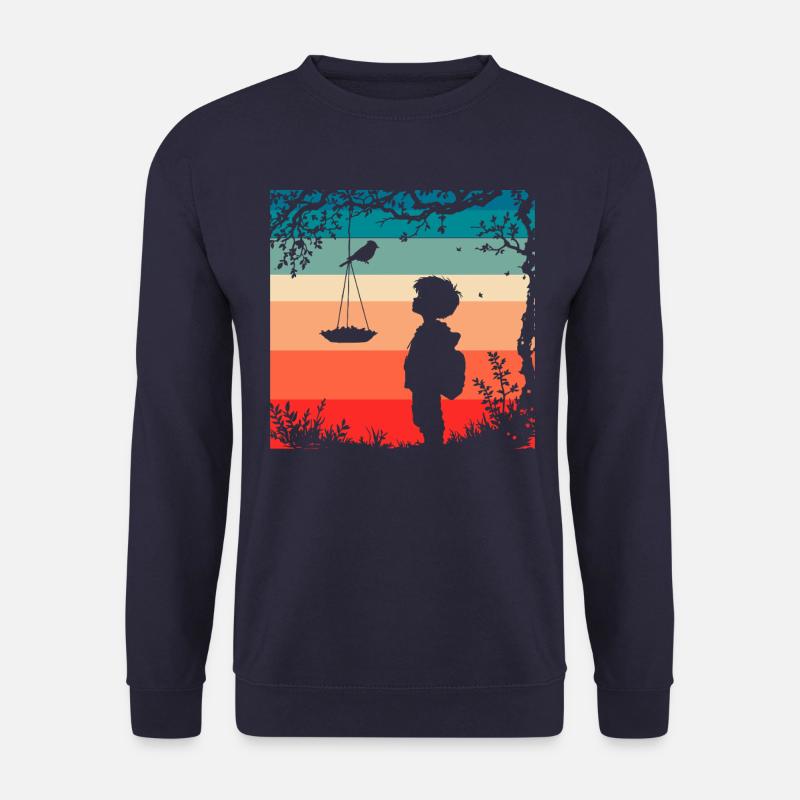Vogelfütterung - Unisex Pullover - Navy