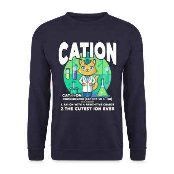 Kation - Unisex Pullover - Navy - Vorne - Alina (178cm) & Michal (187cm)