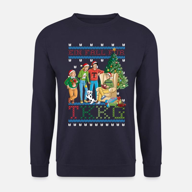 TKKG Ein Fall für TKKG Weihnachtsfest - Unisex Pullover - Navy
