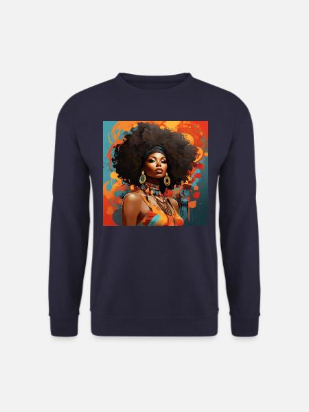 African Vibrance - Unisex Sweatshirt - navy