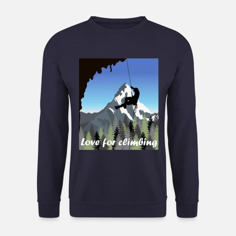 Liebe zum Klettern - Unisex Pullover - Navy