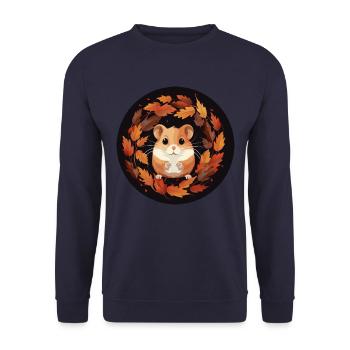 Hamsters d’automne - Sweat-shirt Unisexe - marine - Devant - Alina (178cm) & Michal (187cm)
