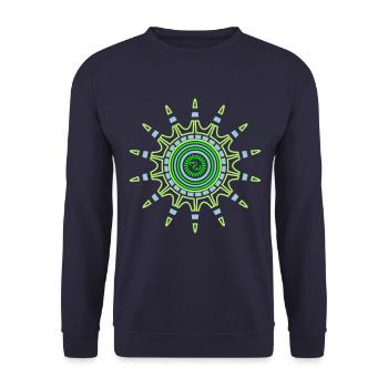 Mindwave Sun - Unisex Pullover - Navy - Vorne - Alina (178cm) & Michal (187cm)