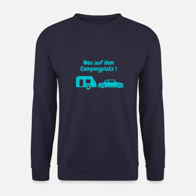 Neu auf dem Campingplatz, Baby, Geschenk, Kinder, - Unisex Pullover - Navy