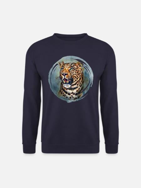 Leopard - Unisex Sweatshirt - navy