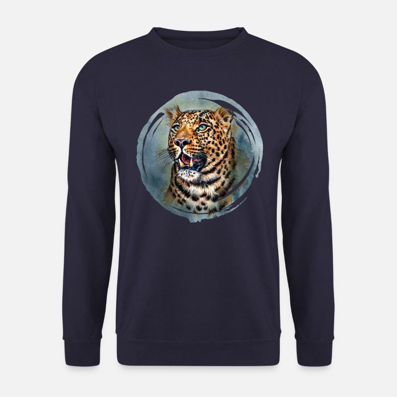 Leopard - Unisex Pullover - Navy