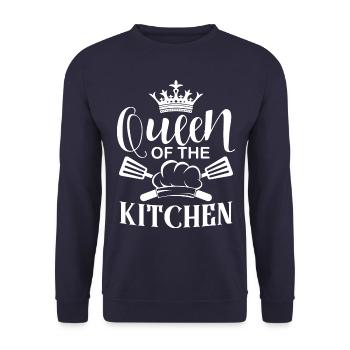 Chef Chef Chefs Kitchen Funny saying - Unisex Sweatshirt - navy - Front - Alina (178cm) & Michal (187cm)