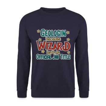 Géologue Magicien Géologie - Sweat-shirt Unisexe - marine - Devant - Alina (178cm) & Michal (187cm)