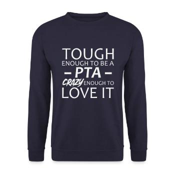 PTA Crazy Apotheke - Unisex Pullover - Navy - Vorne - Alina (178cm) & Michal (187cm)