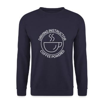 Instructeur de conduite Tutor de conduite au café - Sweat-shirt Unisexe - marine - Devant - Alina (178cm) & Michal (187cm)
