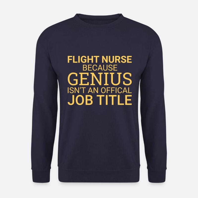 Flight Nurse Genius Luftrettung - Unisex Pullover - Navy