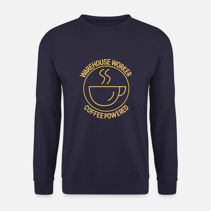 Warehouse Worker Coffee Powered - Unisex Sweatshirt - navy