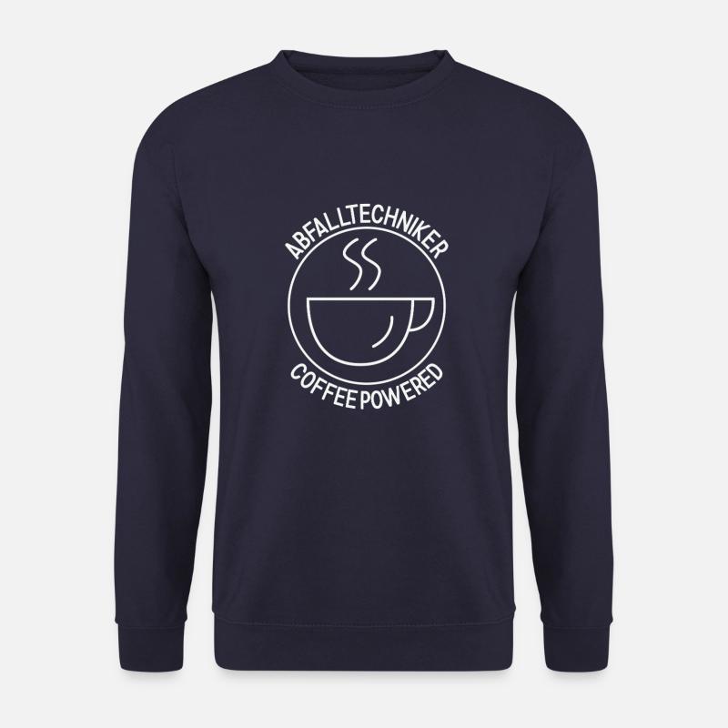 Waste Technician Coffee Powered - Unisex Sweatshirt - navy
