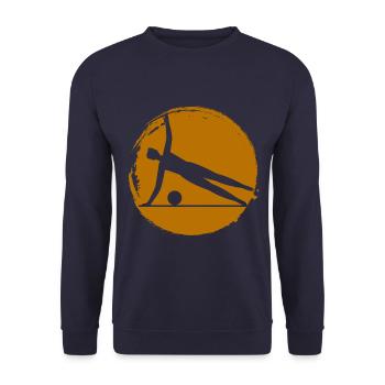 Fitness - Sport - Endurance - Workout - Unisex Sweatshirt - navy - Front - Alina (178cm) & Michal (187cm)