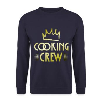 Cooking Crew - Unisex Pullover - Navy - Vorne - Alina (178cm) & Michal (187cm)