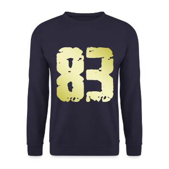 83 Nombre Vintage - Sweat-shirt Unisexe - marine - Devant - Alina (178cm) & Michal (187cm)