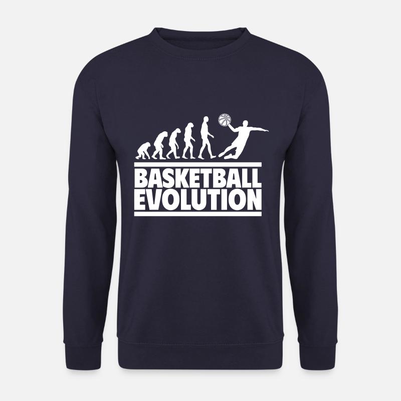 Évolution du basket-ball - Sweat-shirt Unisexe - marine