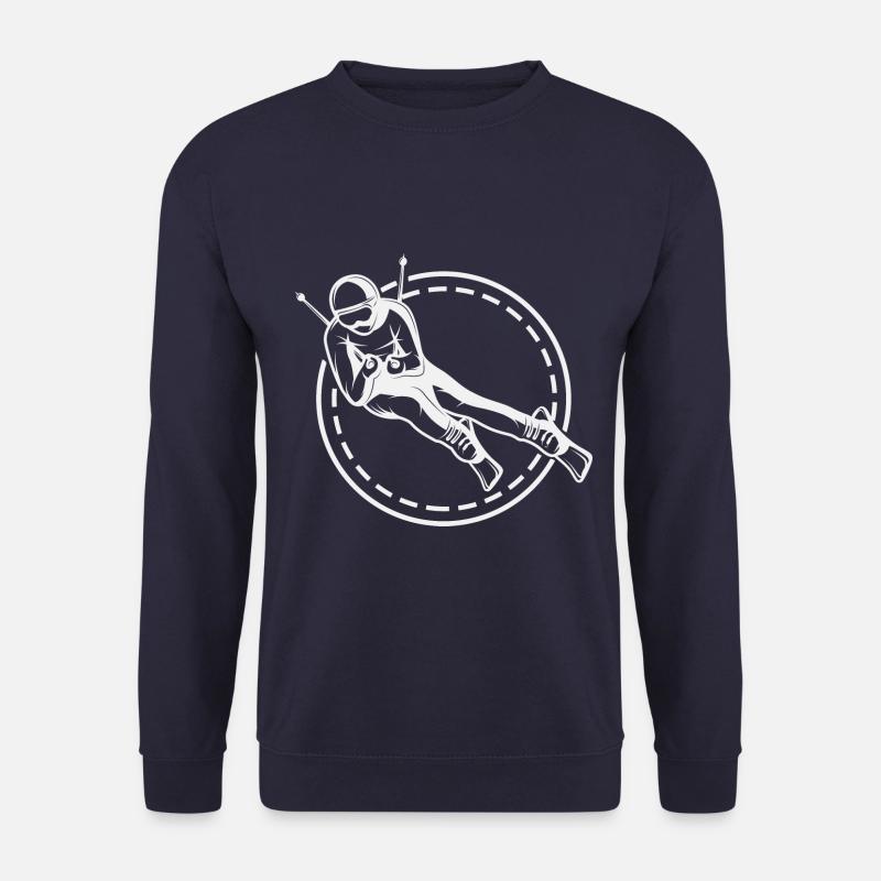 Skifahrer - Skipiste Skiurlaub Winter Slalom - Unisex Pullover - Navy
