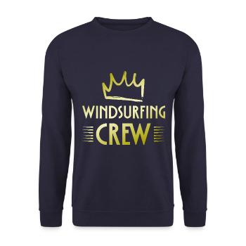 Windsurfing Crew - Unisex Pullover - Navy - Vorne - Alina (178cm) & Michal (187cm)