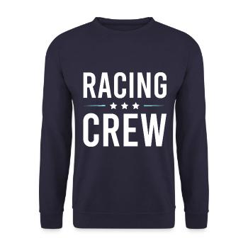 Racing Crew - Unisex Pullover - Navy - Vorne - Alina (178cm) & Michal (187cm)