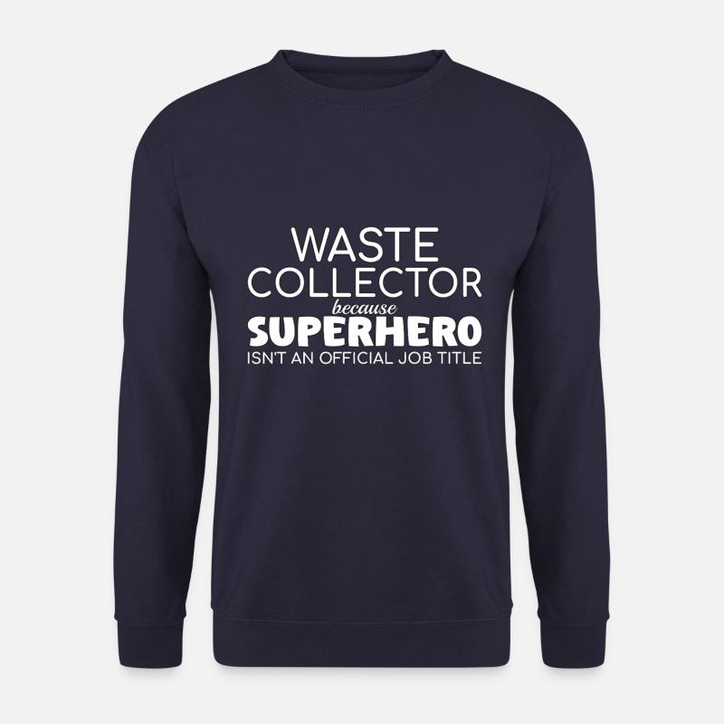 Waste collector Superhero - Unisex Pullover - Navy