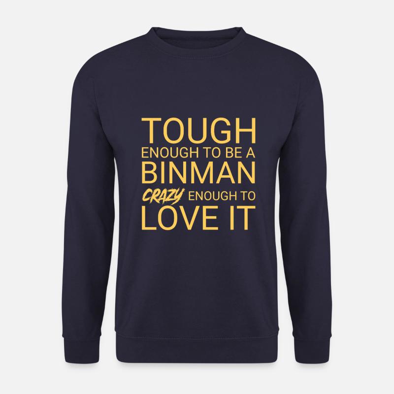 Binman Crazy - Unisex Pullover - Navy