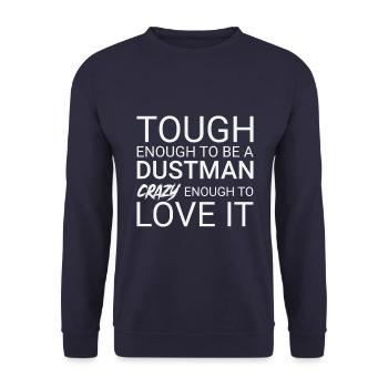 Dustman Crazy - Unisex Sweatshirt - navy - Front - Alina (178cm) & Michal (187cm)