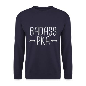 Pharmacie PKA Badass - Sweat-shirt Unisexe - marine - Devant - Alina (178cm) & Michal (187cm)