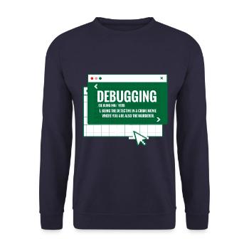 Débogage - Sweat-shirt Unisexe - marine - Devant - Alina (178cm) & Michal (187cm)
