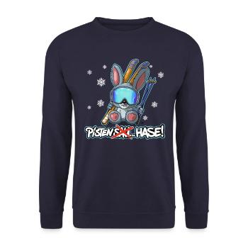 Skihase Ski Hase Pistes Tru - Sweat-shirt Unisexe - marine - Devant - Alina (178cm) & Michal (187cm)