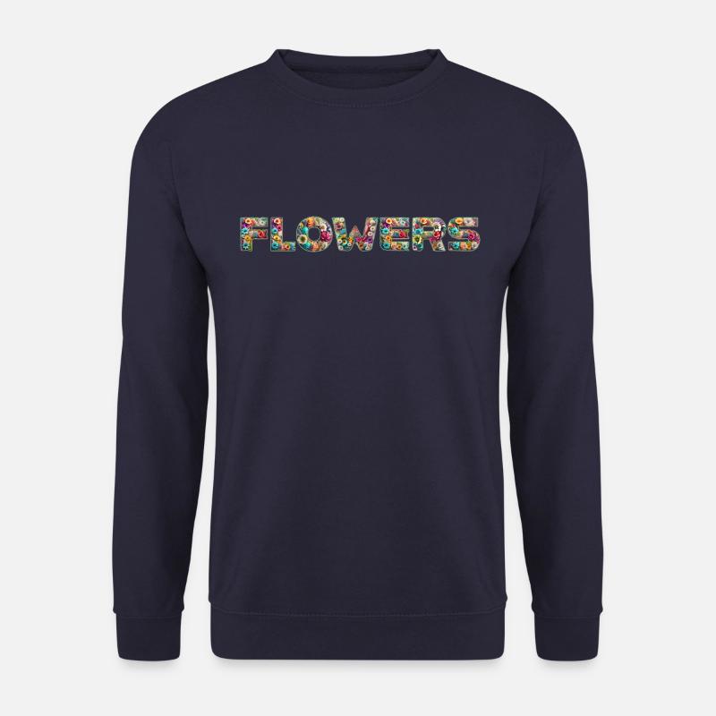 💐🌸🌻 FLOWERS - Blumen 🌻 🌸💐 - Unisex Pullover - Navy