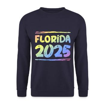 Floride 2025 Coloré - Sweat-shirt Unisexe - marine - Devant - Alina (178cm) & Michal (187cm)