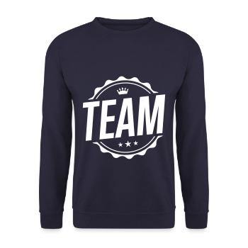cercle d'équipe - Sweat-shirt Unisexe - marine - Devant - Alina (178cm) & Michal (187cm)