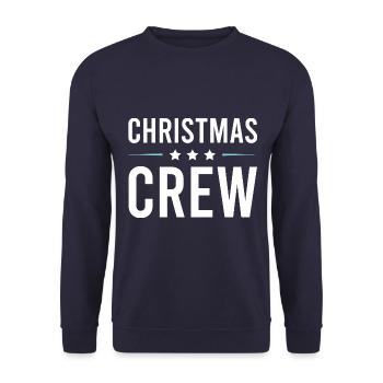 Christmas Crew - Unisex Pullover - Navy - Vorne - Alina (178cm) & Michal (187cm)