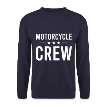 Motorcycle Crew - Unisex Pullover - Navy - Vorne - Alina (178cm) & Michal (187cm)