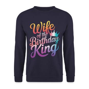 Frau Ehefrau Partnerin Familie Verheiratet - Unisex Pullover - Navy - Vorne - Alina (178cm) & Michal (187cm)