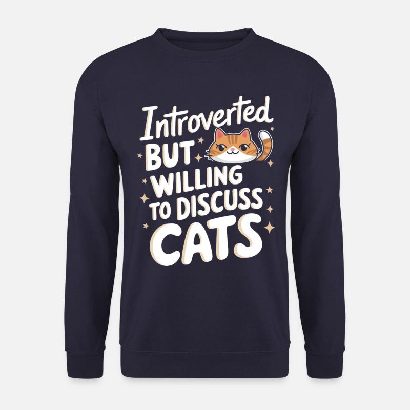 Introvert, antisocial, introvert - Unisex Sweatshirt - navy