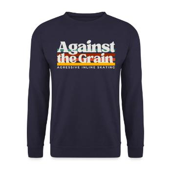 Against the Grain, Inline Skating, Roller skating - Unisex Pullover - Navy - Vorne - Alina (178cm) & Michal (187cm)