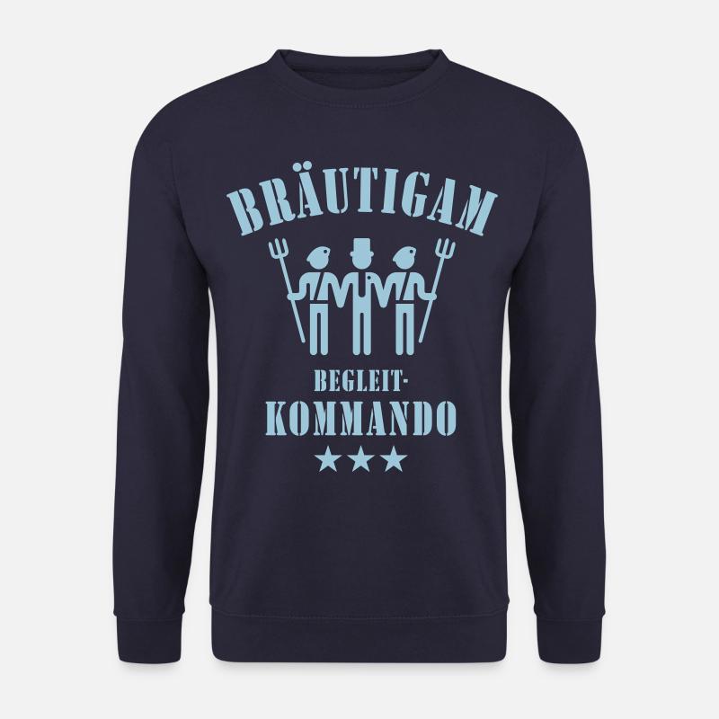 Marié commande accompagnant (JGA / 1C) - Sweat-shirt Unisexe - marine