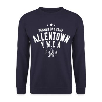 Summer day camp Allentown PA YMCA - Unisex Sweatshirt - navy - Front - Alina (178cm) & Michal (187cm)