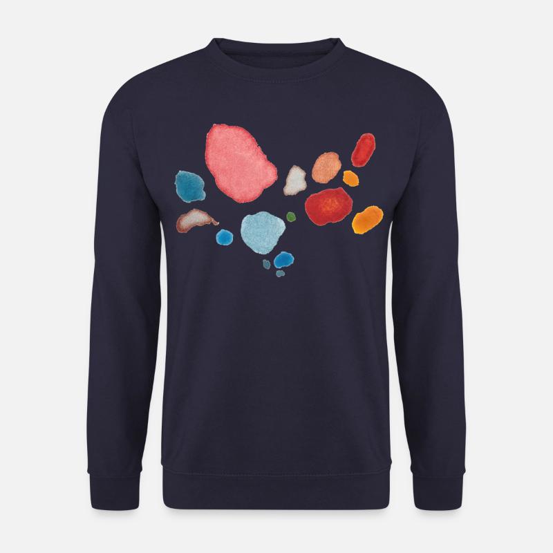 Punkte Muster - Unisex Pullover - Navy