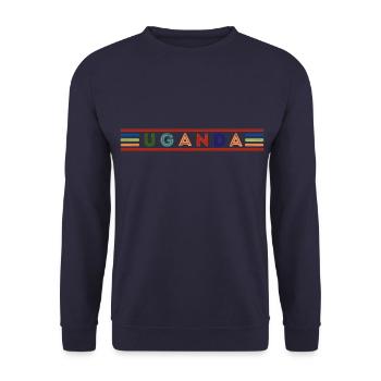UGANDA - Unisex Sweatshirt - navy - Front - Alina (178cm) & Michal (187cm)