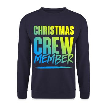 Christmas Crew - Unisex Pullover - Navy - Vorne - Alina (178cm) & Michal (187cm)