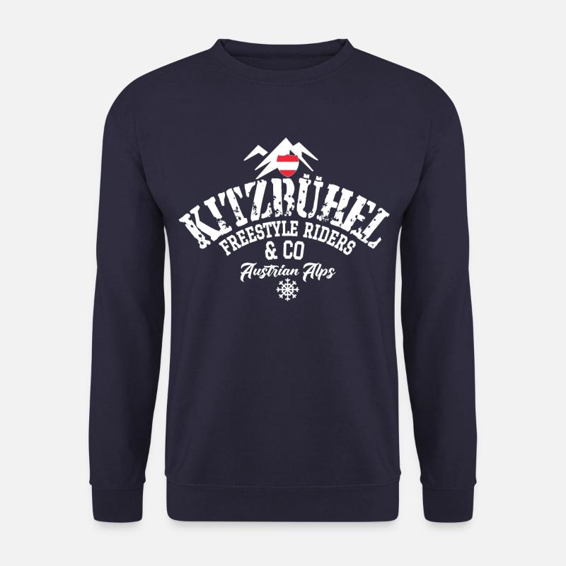 Kitzbühel Freestyle Riders Österreichische Alpen - Unisex Pullover - Navy