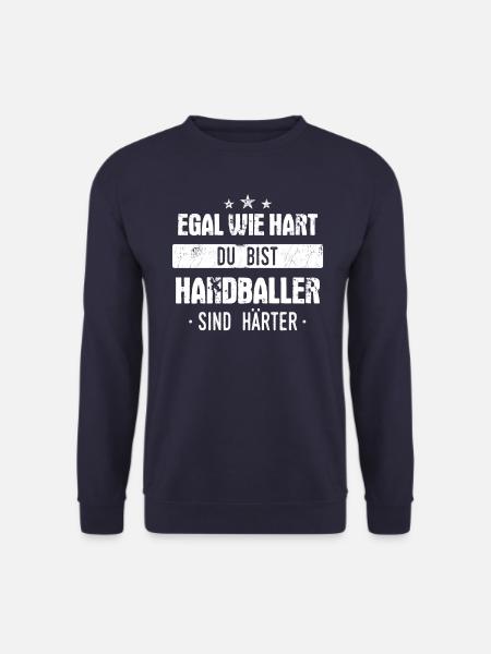 Handball Handballer Handballspieler Spruch - Unisex Pullover - Navy