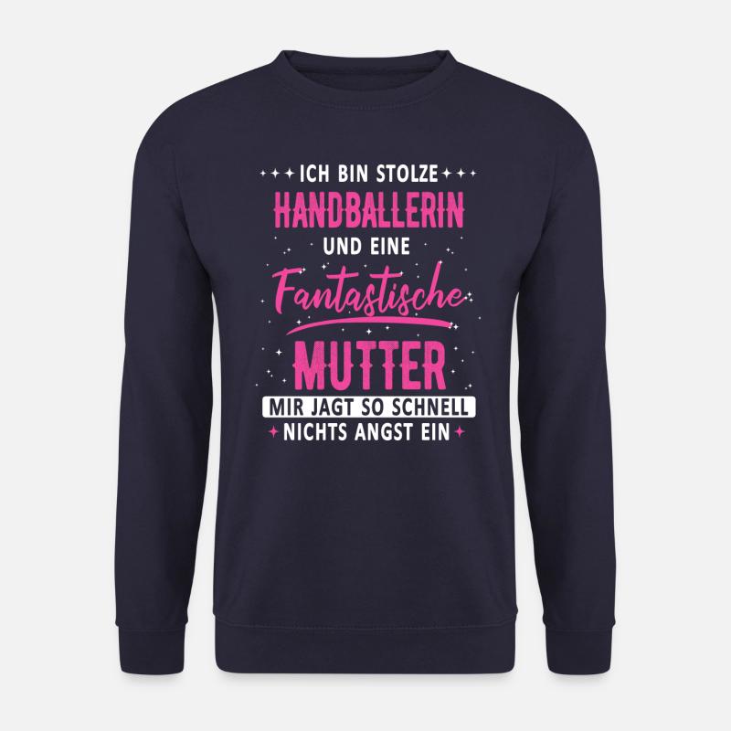 Handball Handballerin Handballspieler Spruch - Unisex Pullover - Navy