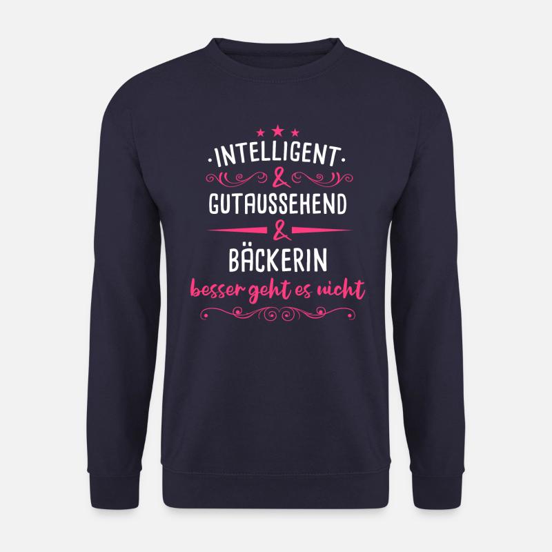 Bäcker Bäckerin Bäckerei Beruf Spruch - Unisex Pullover - Navy
