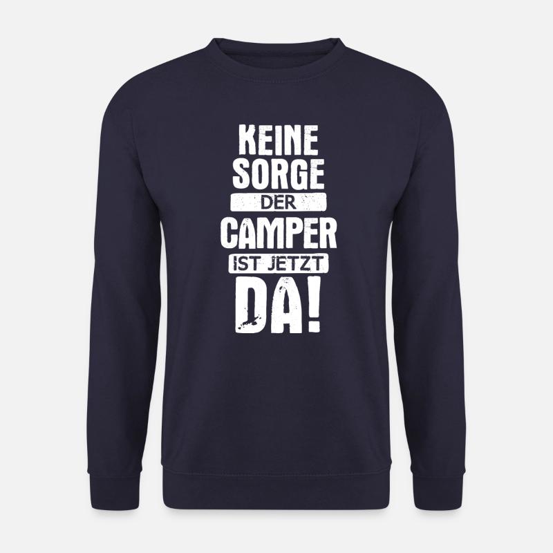 Camping Wohnwagen Camper Wohnmobil Campen - Unisex Pullover - Navy