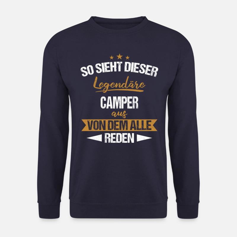 Camping Wohnwagen Camper Wohnmobil Campen - Unisex Pullover - Navy